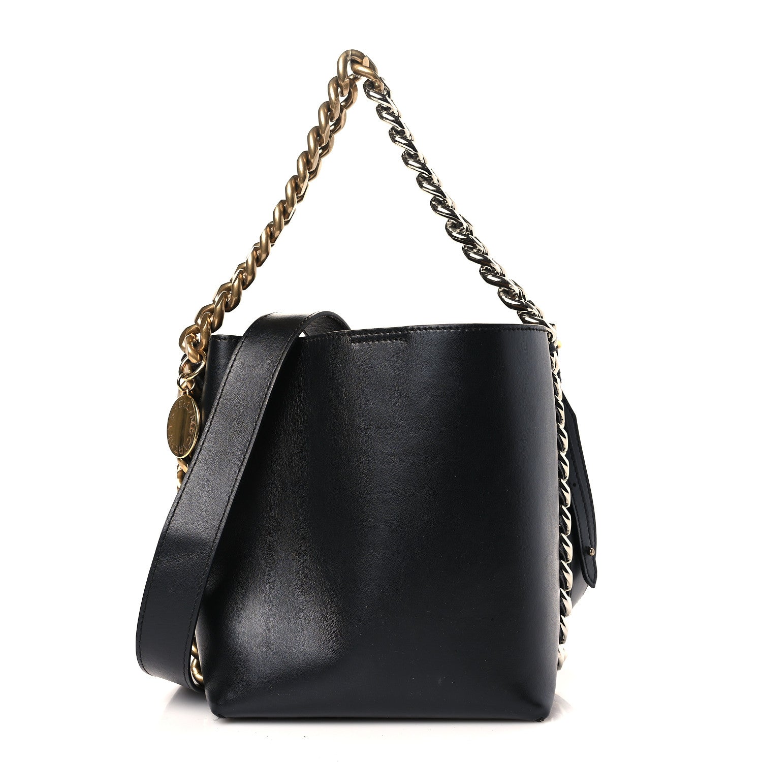 Stella McCartney Eco Alter Nappa Frayme Bucket Bag Black 1 of 9