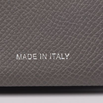 Celine Grained Shiny Calfskin Accordion Card Holder Grey 7 of 8