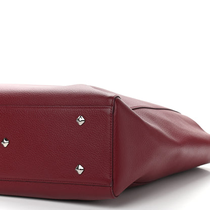 MCM Grained Calfskin Medium Reversible Wandel Tote Ruby Tan 14 of 16