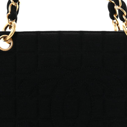 Chanel Jersey Quilted Petite Timeless Tote PTT Black 8 of 11