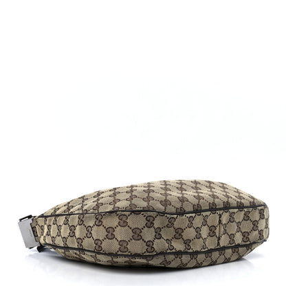 Gucci Monogram Medium Half Moon Hobo Dark Brown 3 of 12