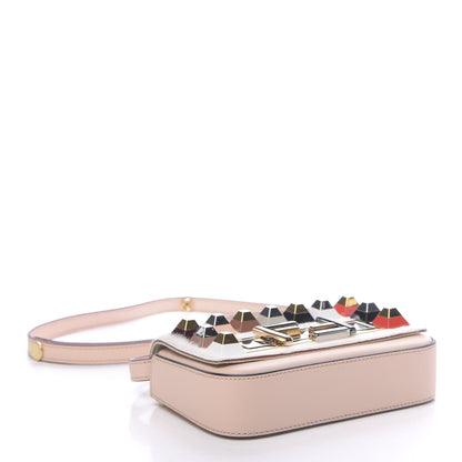 Fendi Vitello Dolce Calf Hair Studded Mini 3Baguette Shoulder Bag Light Pink 4 of 10