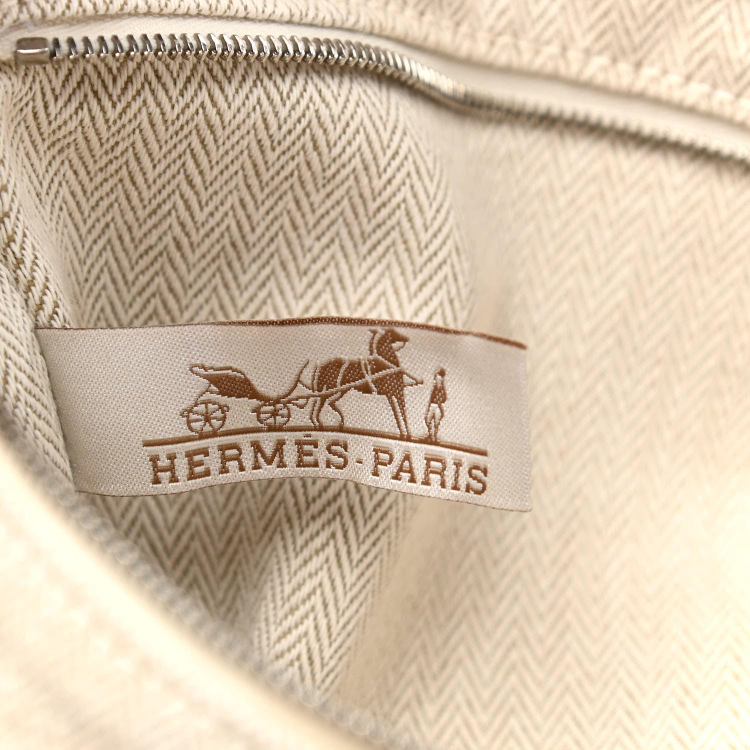 Hermes Canvas Barenia Fourbi 25 MM Pouch Naturel Fauve 6 of 8