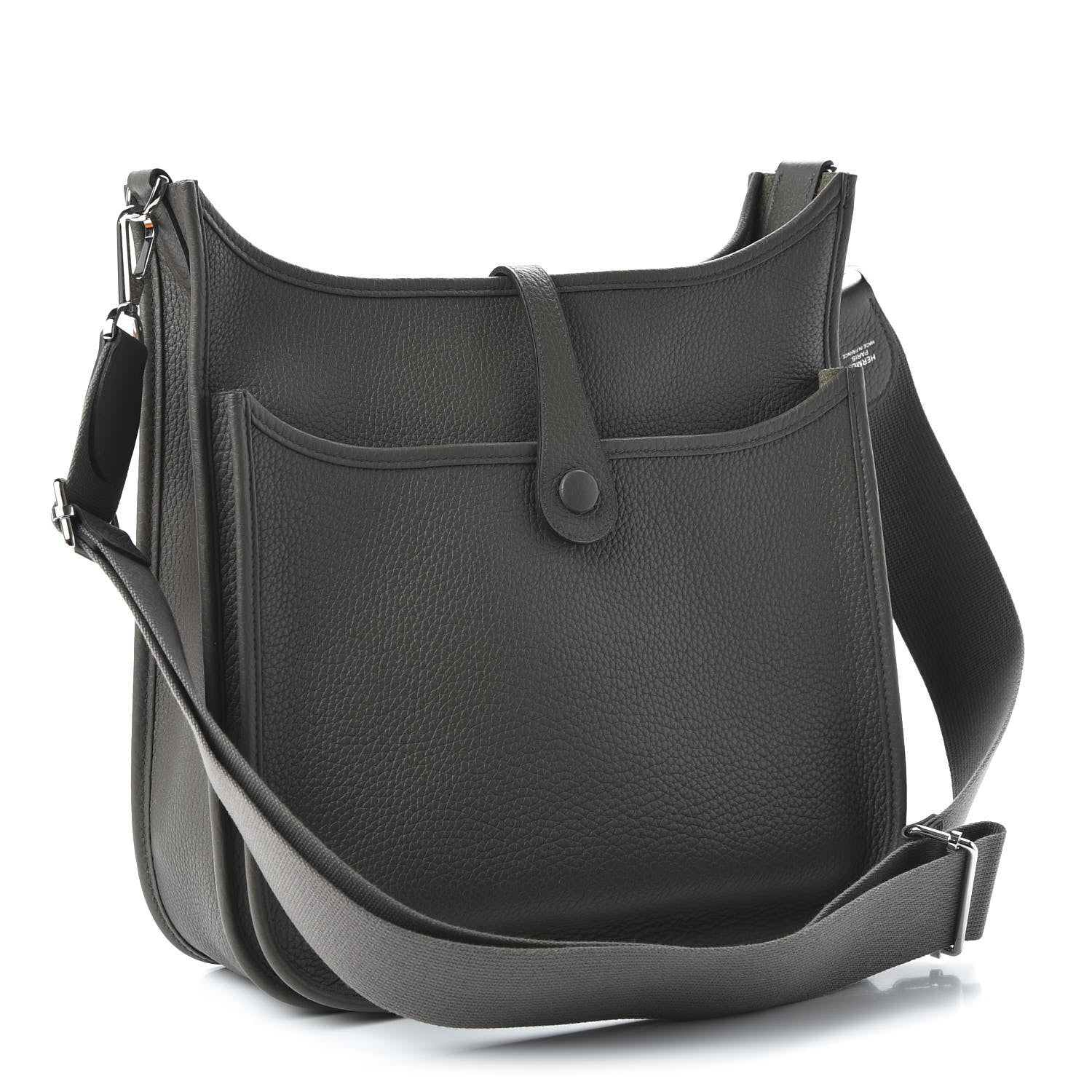 Hermes Taurillon Clemence Evelyne III PM Etain 3 of 10