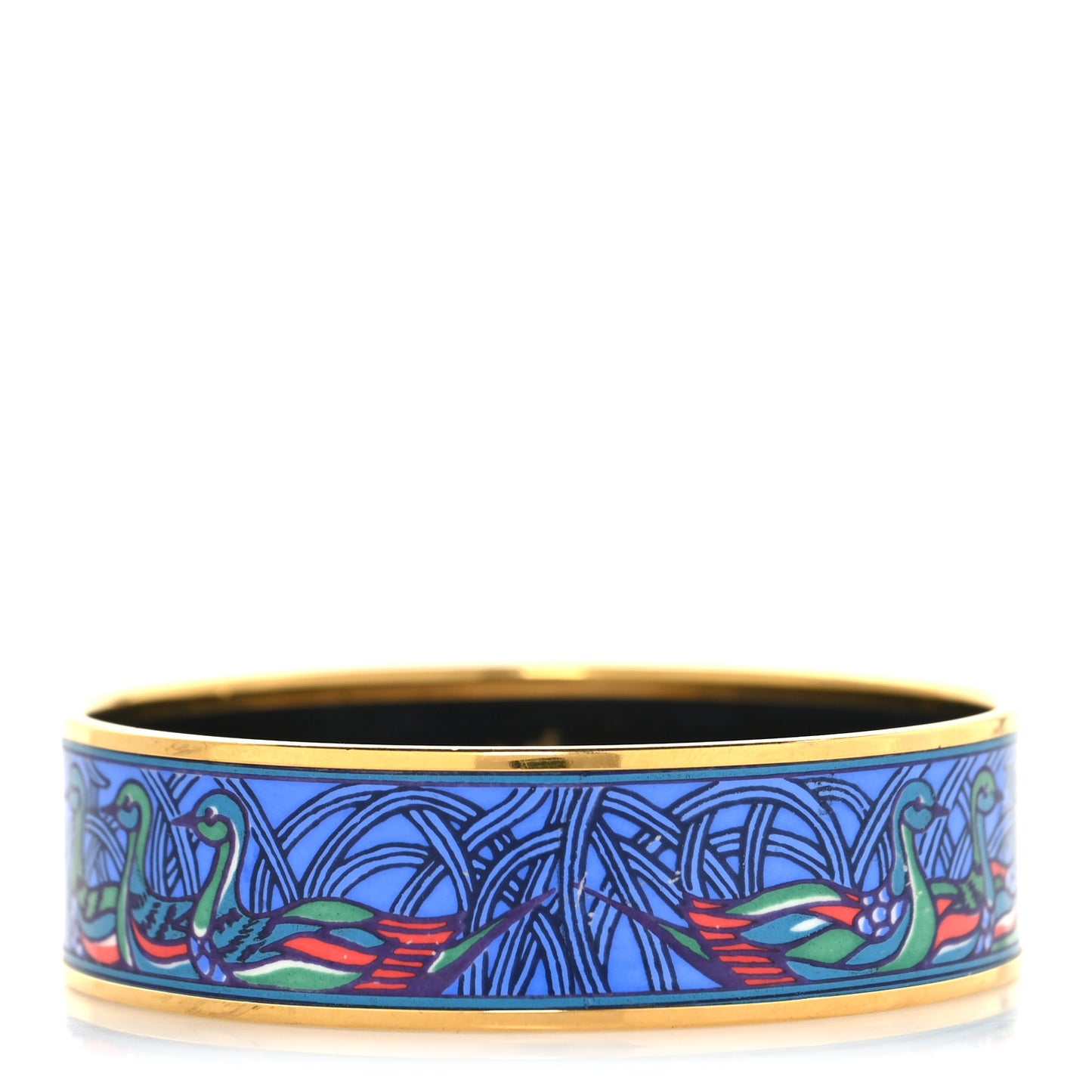 Enamel Printed Wide La Mare Aux Canards Bracelet 70