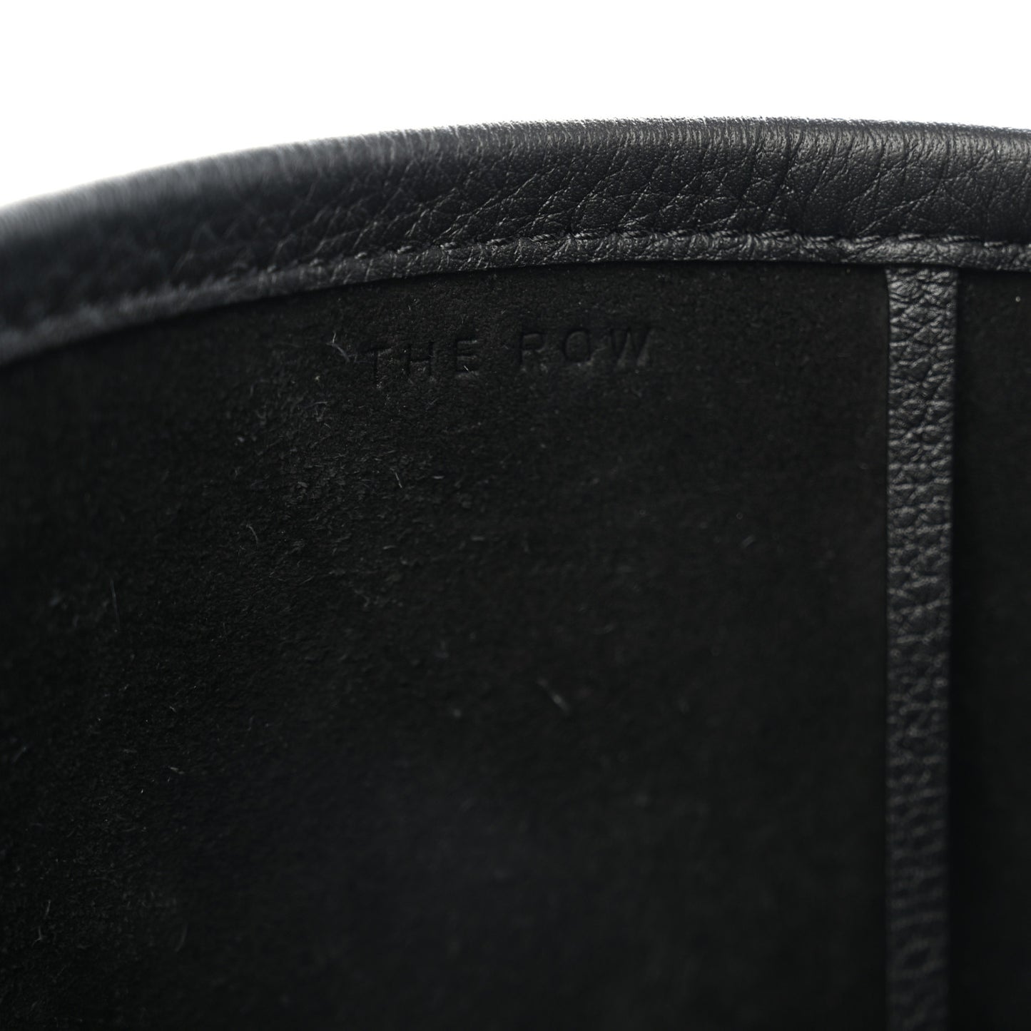 Grained Calfskin Medium N/S Park Tote Black