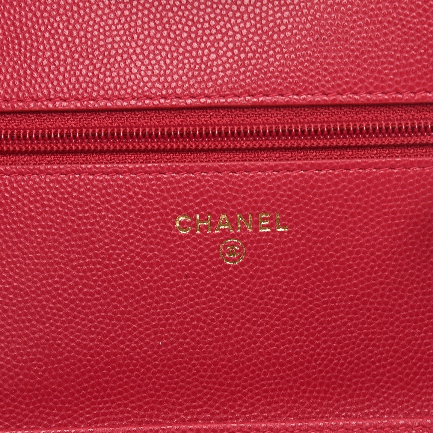 Caviar Quilted Golden Class Wallet On Chain WOC Fuchsia