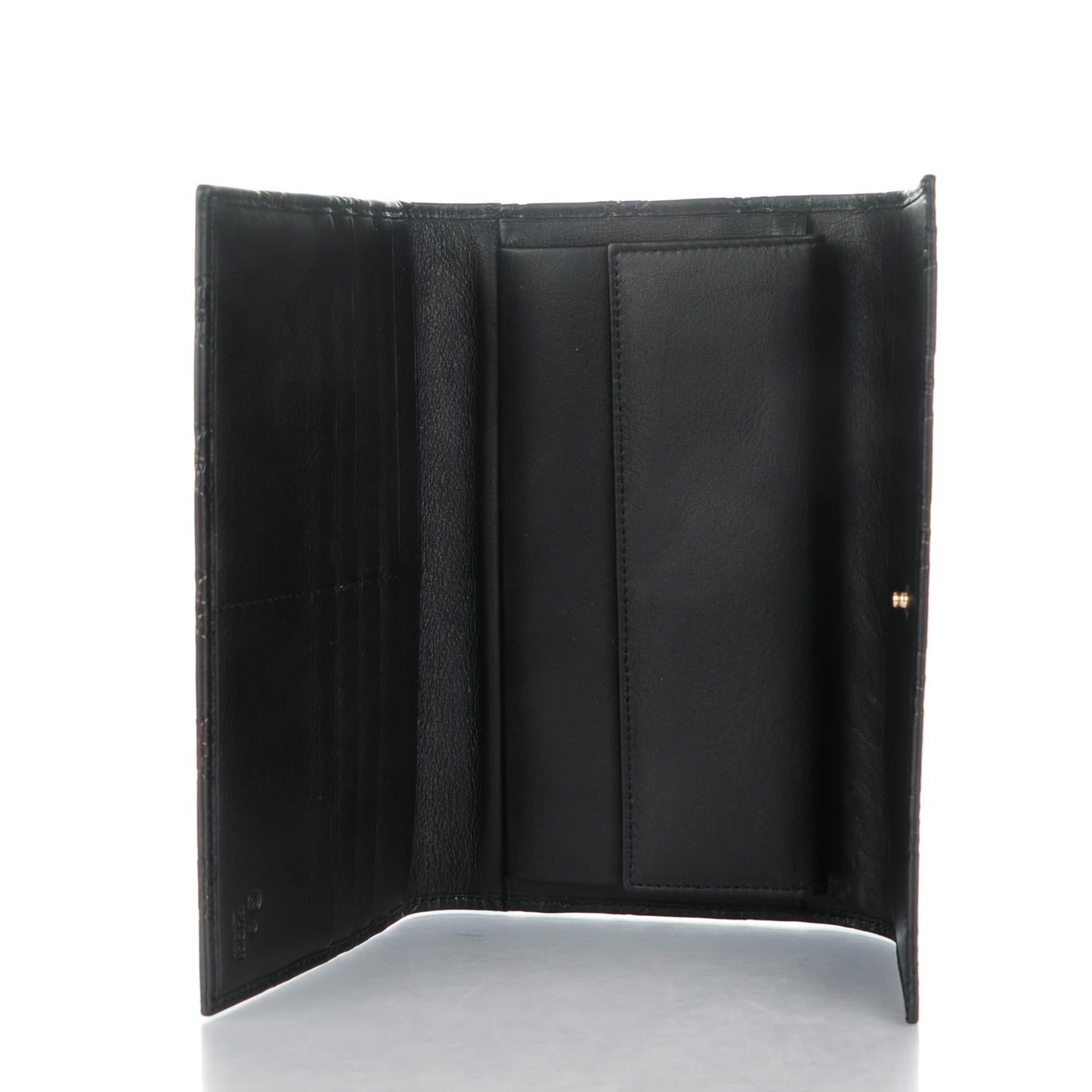 Guccissima Continental Flap Wallet Black