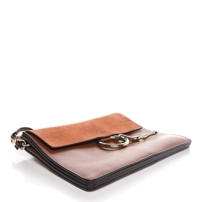Chloe Suede Calfskin Medium Faye Shoulder Bag Tobacco 4 of 7