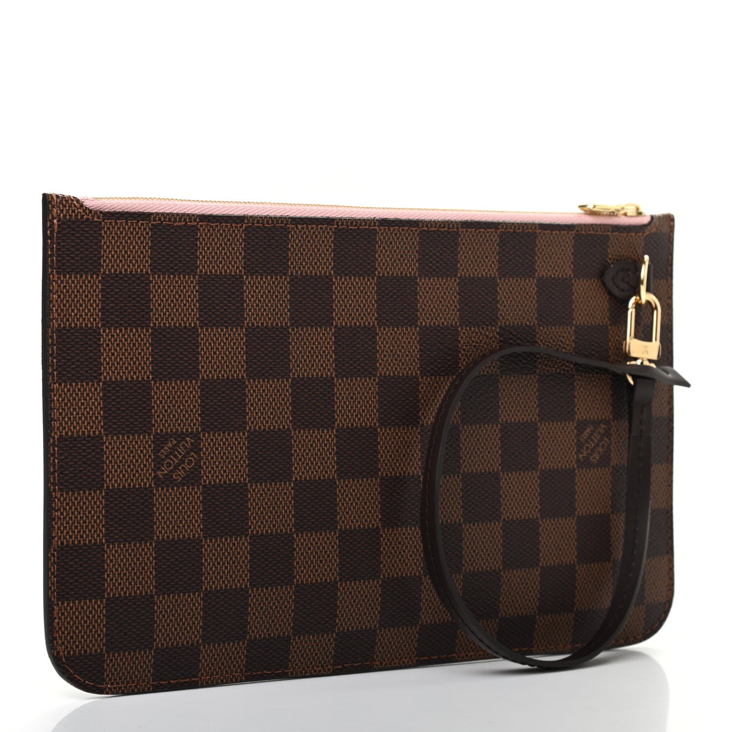 Louis Vuitton Damier Ebene Neverfull MM GM Pochette Rose Ballerine 3 of 6