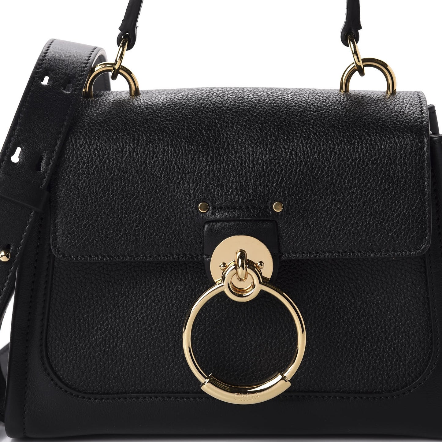 Calfskin Mini Tess Day Bag Black