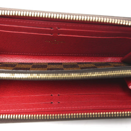 Louis Vuitton Damier Ebene Clemence Wallet Cherry 5 of 8