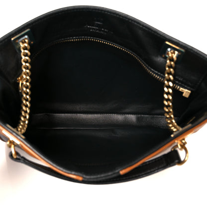 Valentino Garavani Nappa Small Viva Superstar Shopping Tote Black Brown 5 of 9
