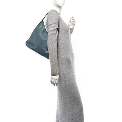 Gucci Guccissima Medium New Britt Hobo Blue 2 of 10