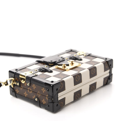 Louis Vuitton Monogram Tressage Petite Malle Creme 4 of 9