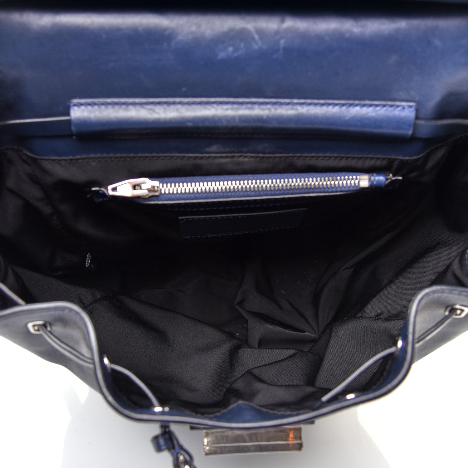 Alexander Wang Calfskin Prisma Skeletal Backpack Blue 4 of 9