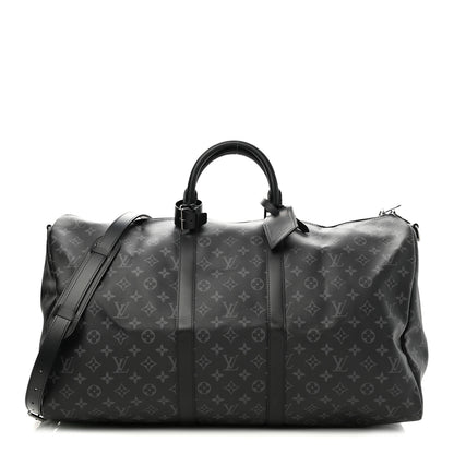 Louis Vuitton Monogram Eclipse Keepall Bandouliere 55 1 of 10