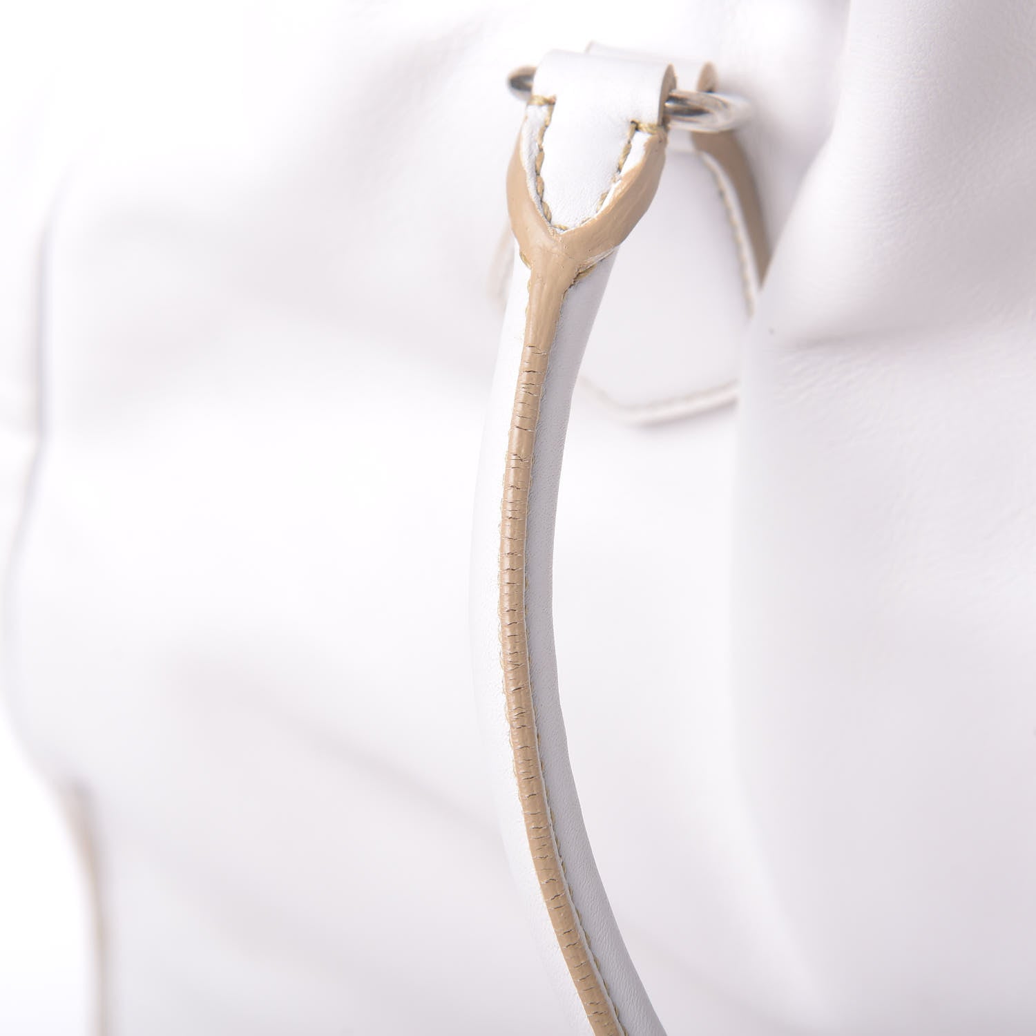 Prada Nappa Soft Drawstring Tote White 11 of 14