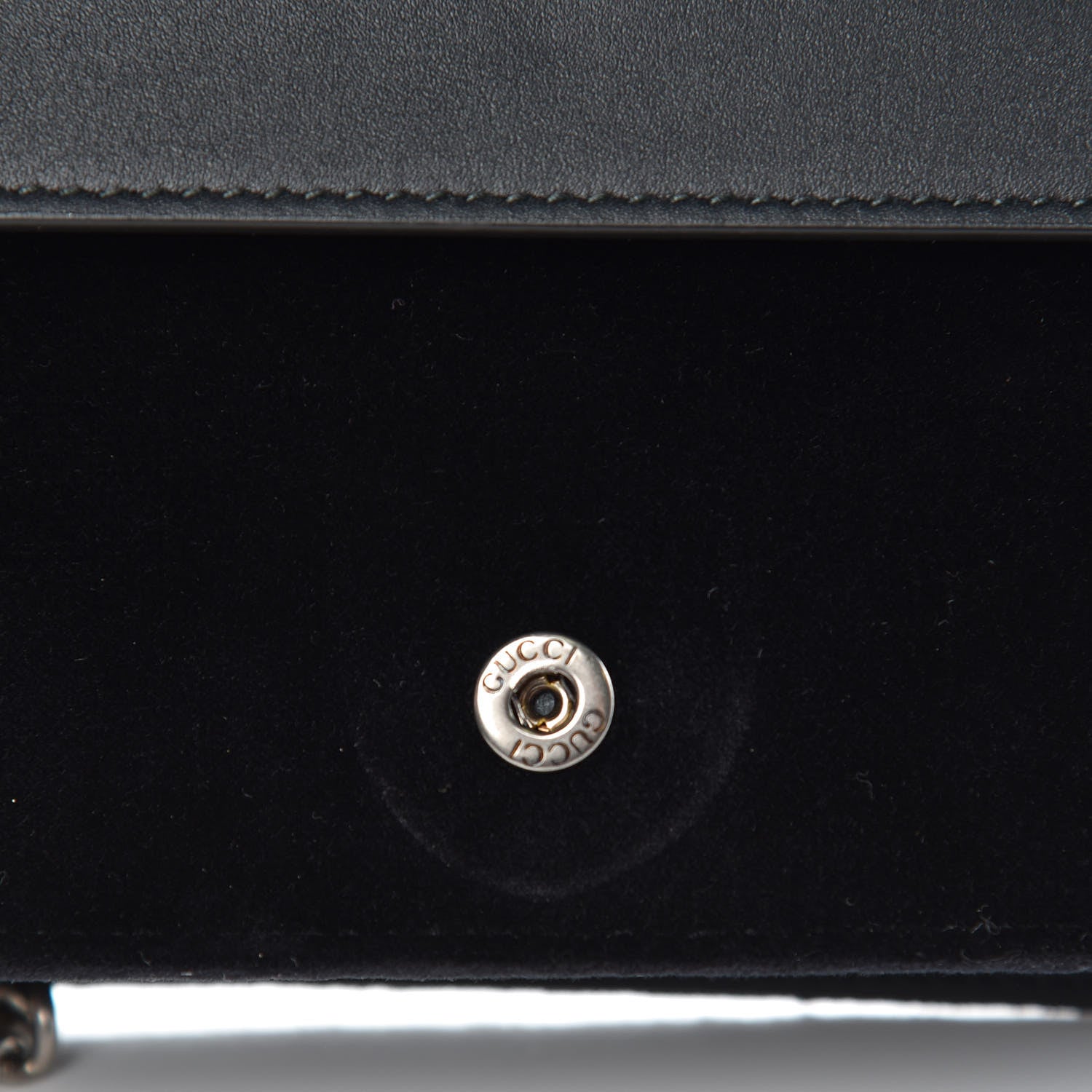 Gucci Velvet Crystal Super Mini Dionysus Shoulder Bag Black 7 of 7