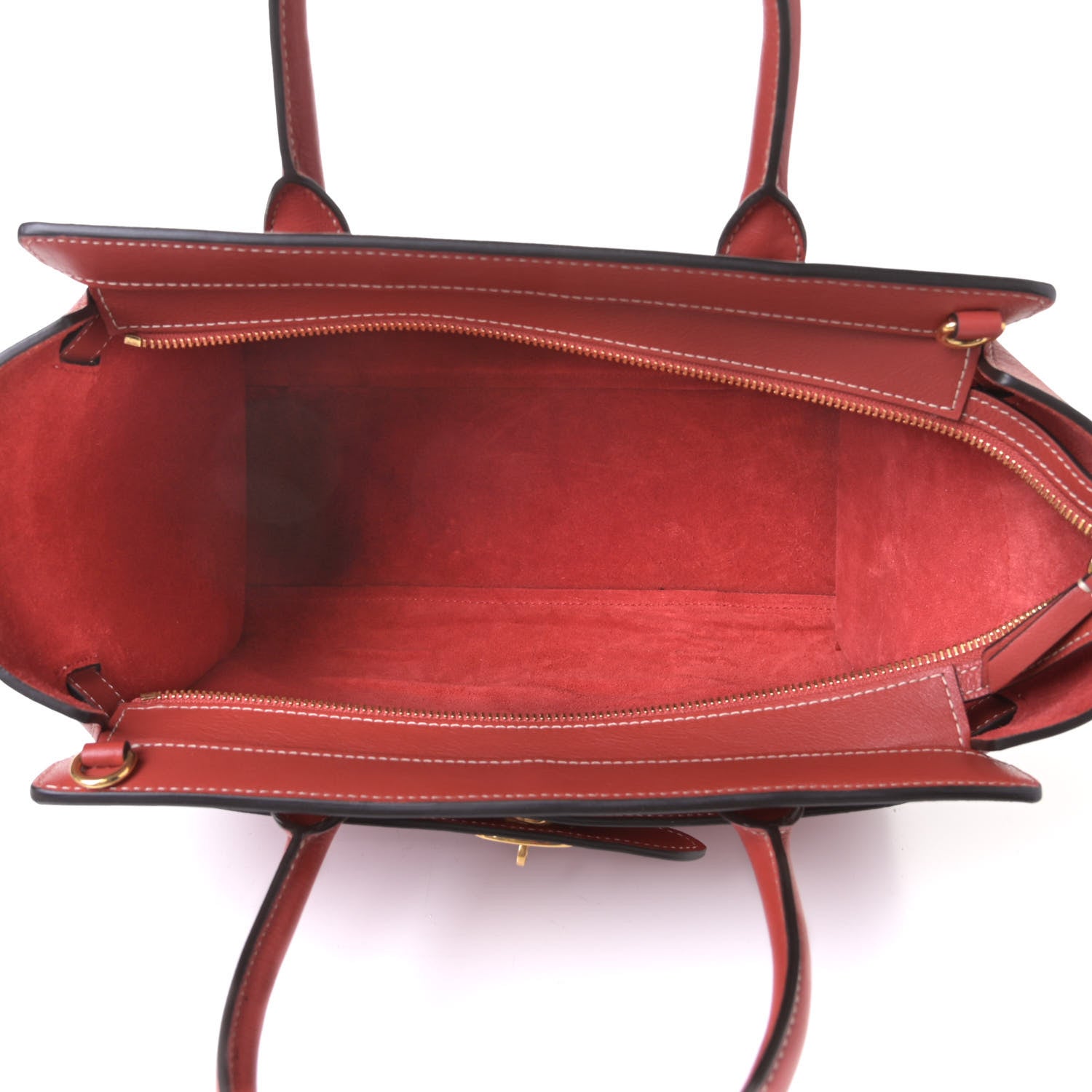 Mulberry Silky Calf Small Zipped Bayswater Red Ocre 4 of 5
