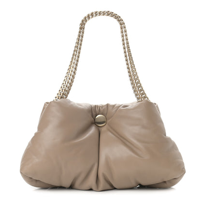 Proenza Schouler Lambskin Puffy Tobo Chain Shoulder Bag Light Taupe 1 of 10