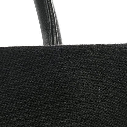 Saint Laurent Linen Calfskin Rive Gauche North South Tote Black 12 of 16
