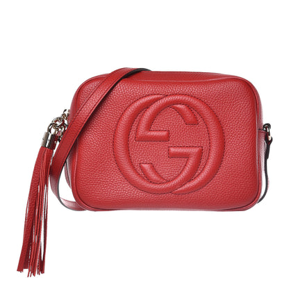 Gucci Pebbled Calfskin Small Soho Disco Bag Tabasco Red 1 of 9