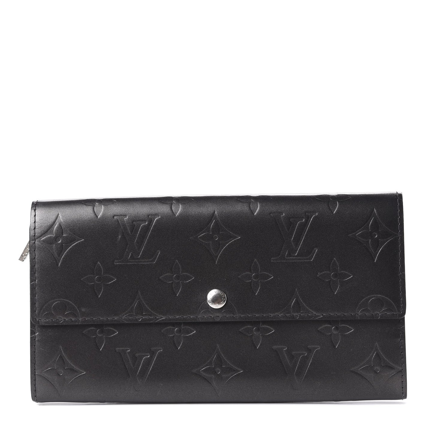 Mat Monogram Sarah Wallet Gris