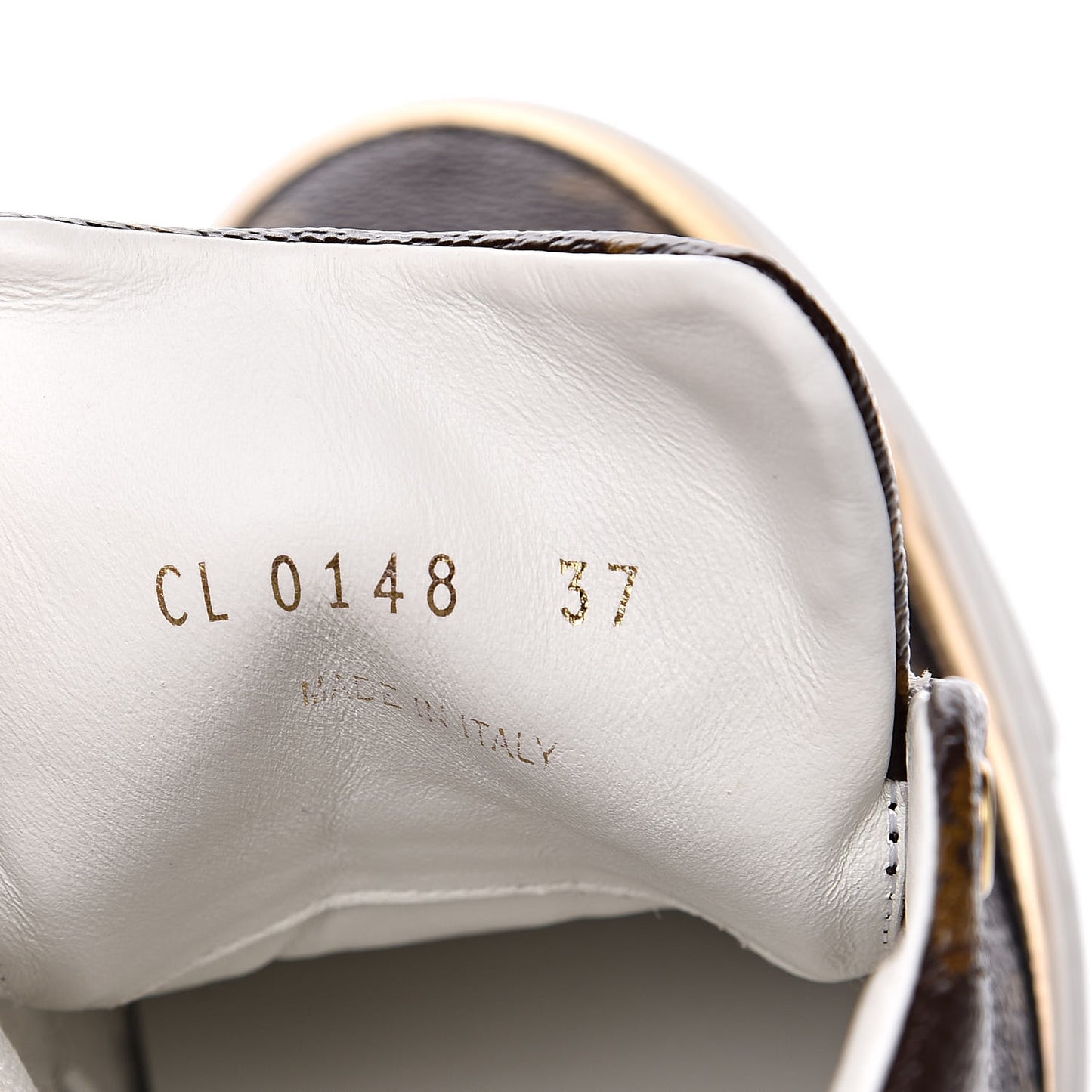 Patent Monogram Stellar Sneaker Boots 37 Gold