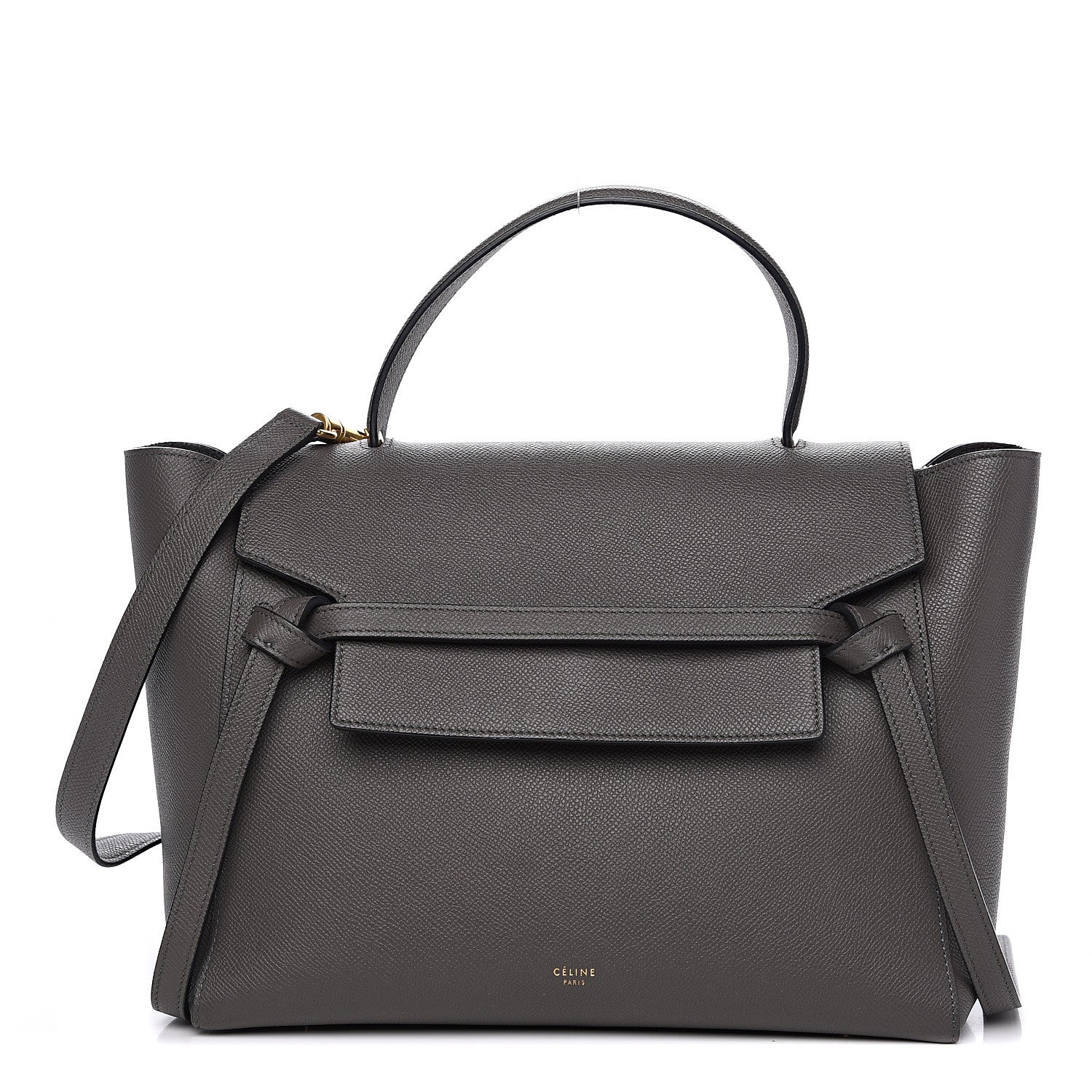 Celine Grained Calfskin Mini Belt Bag Grey 1 of 9