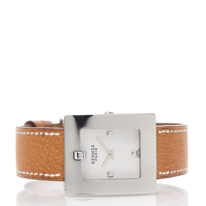 Hermes Stainless Steel Epsom 26mm Belt Quartz Watch Gold 3 of 5