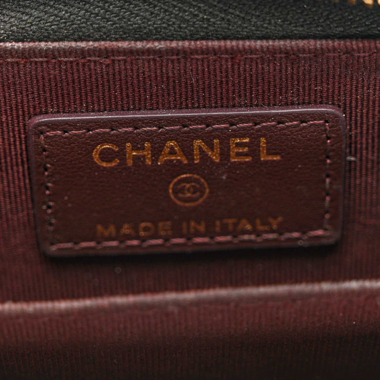 Chanel Caviar Quilted Zip Coin Purse Black 6 of 9
