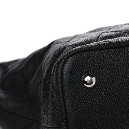 Chanel Grained Calfskin Quilted Small Daily Shopping Tote Black 8 of 9