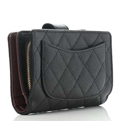 Chanel Caviar Quilted CC French Wallet Black 3 of 8