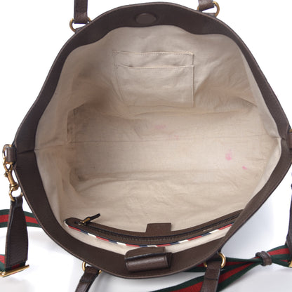 Gucci Soft GG Supreme Monogram Courrier Medium Crossbody Tote Beige New Acero 5 of 13
