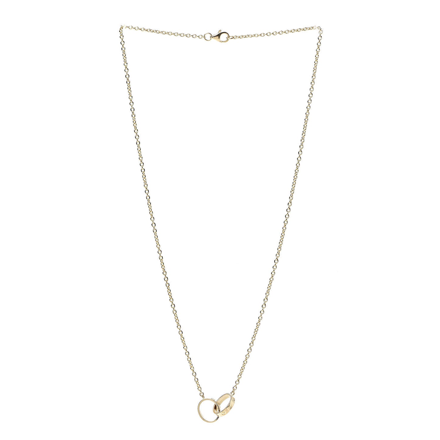18K Yellow Gold Interlocking LOVE Necklace