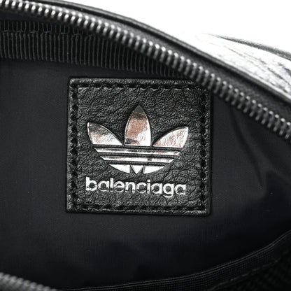 Balenciaga X ADIDAS Agneau Arena Trefoil Logo Messenger Bag Black White 6 of 10