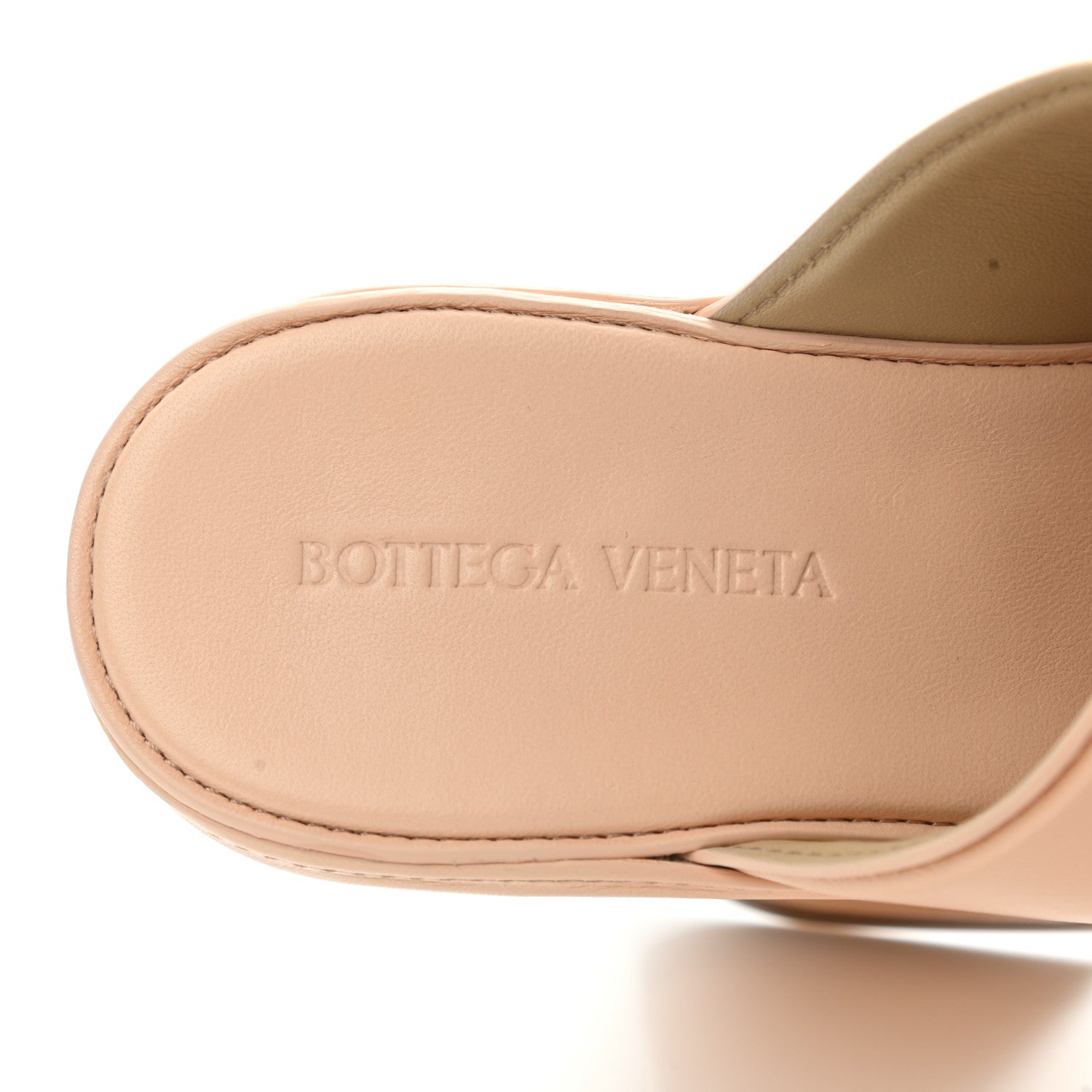 Bottega Veneta Nappa Slide Platform 115 Wedge Sandals 38 Macaroon 7 of 8