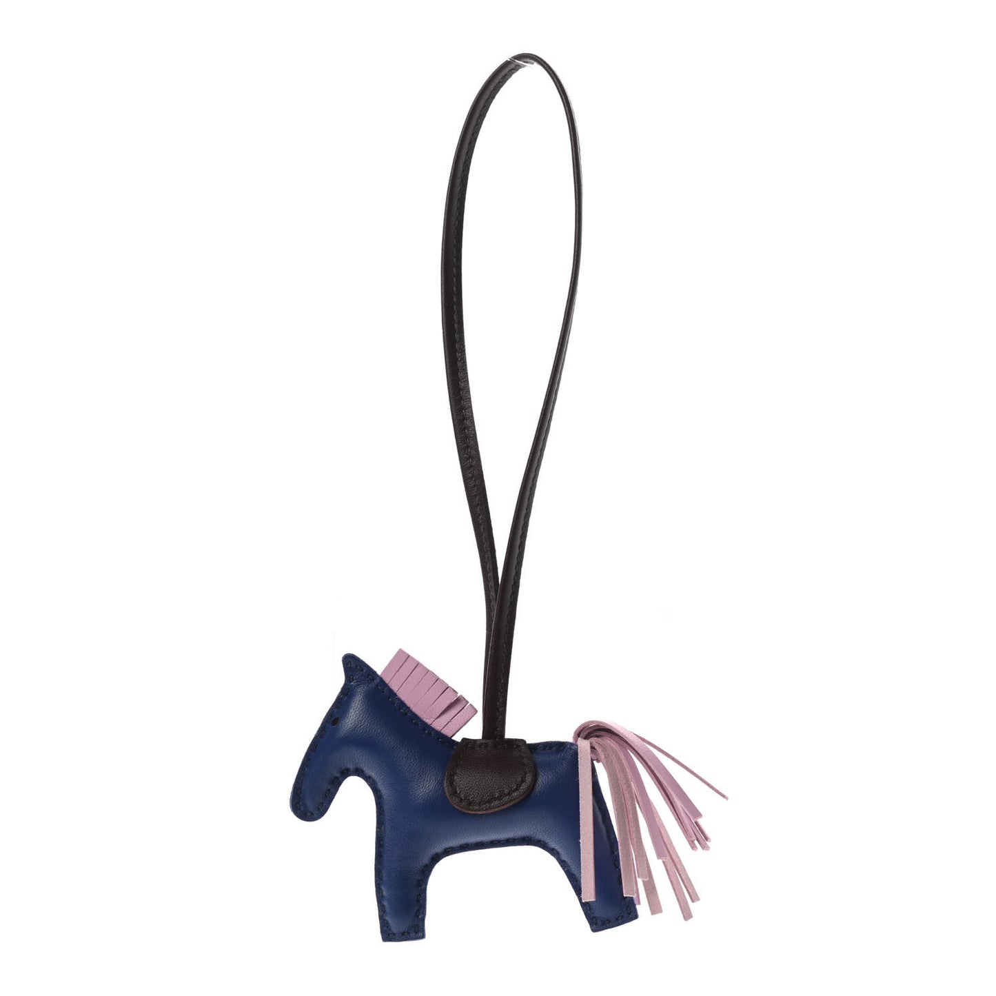 Milo Lambskin Grigri Rodeo Horse Bag Charm PM Rouge Sellier Mauve Sylvestre Bleu Saphir