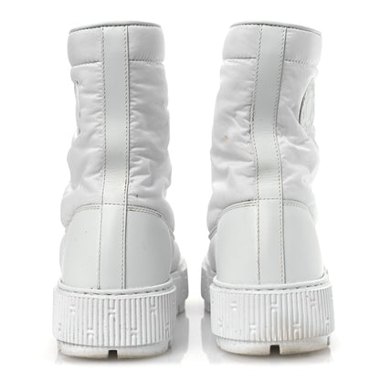 Hermes Calfskin Parachute Fresh Ankle Boots 37 White 6 of 14