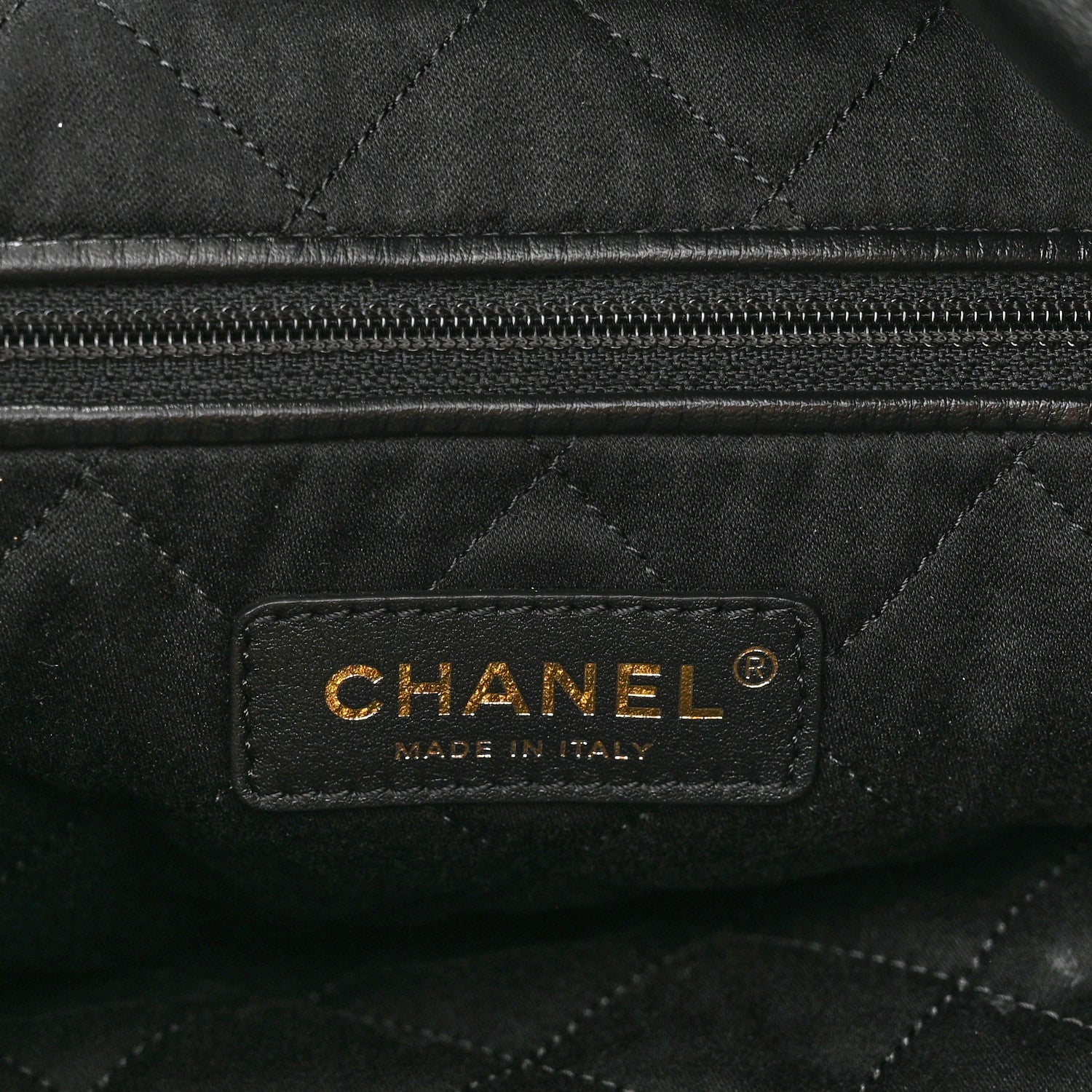 Chanel Shiny Calfskin Quilted Large Chanel 22 Black 8 of 11