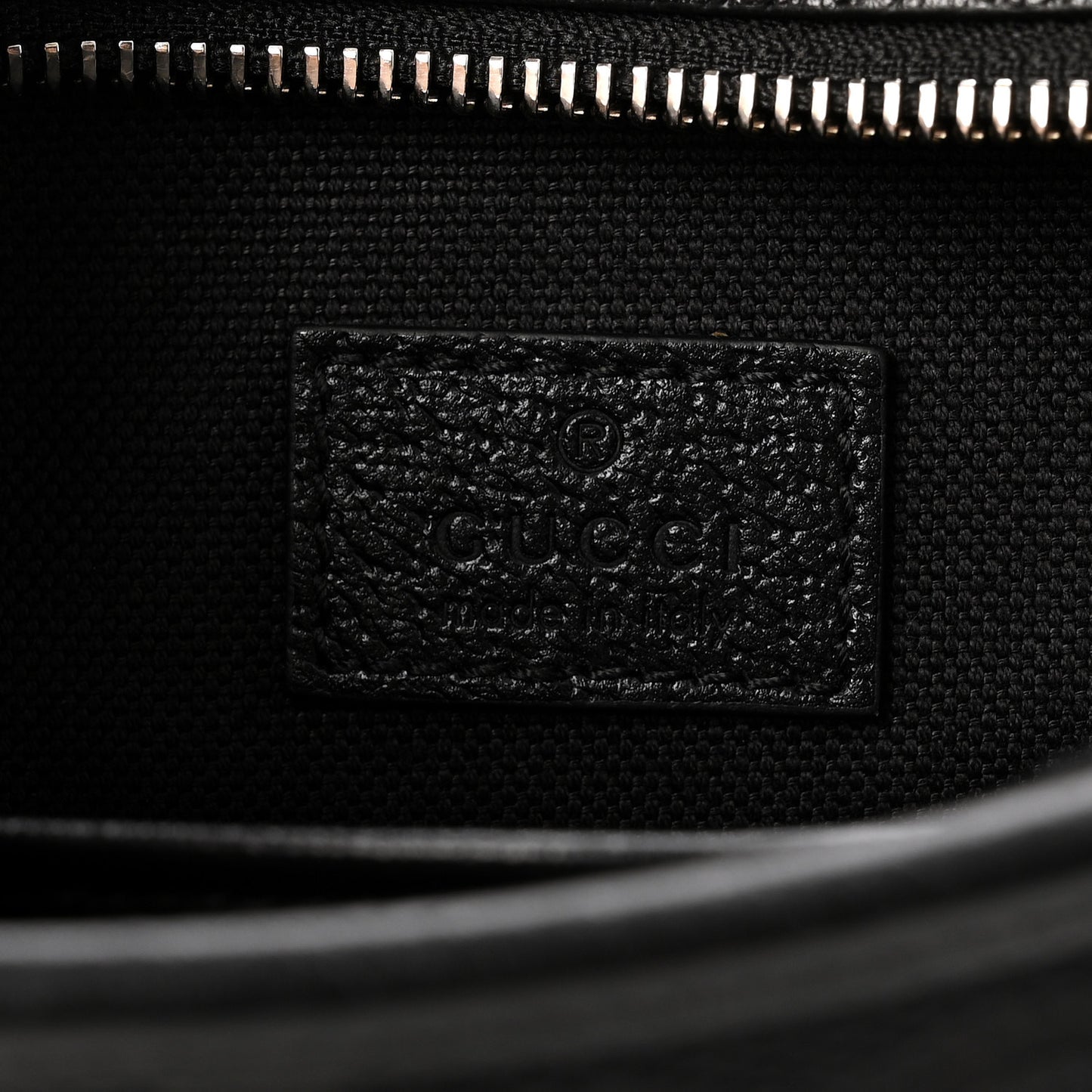 Monogram Jumbo GG Textured Dollar Calfskin Web Mini Crossbody Bag Black