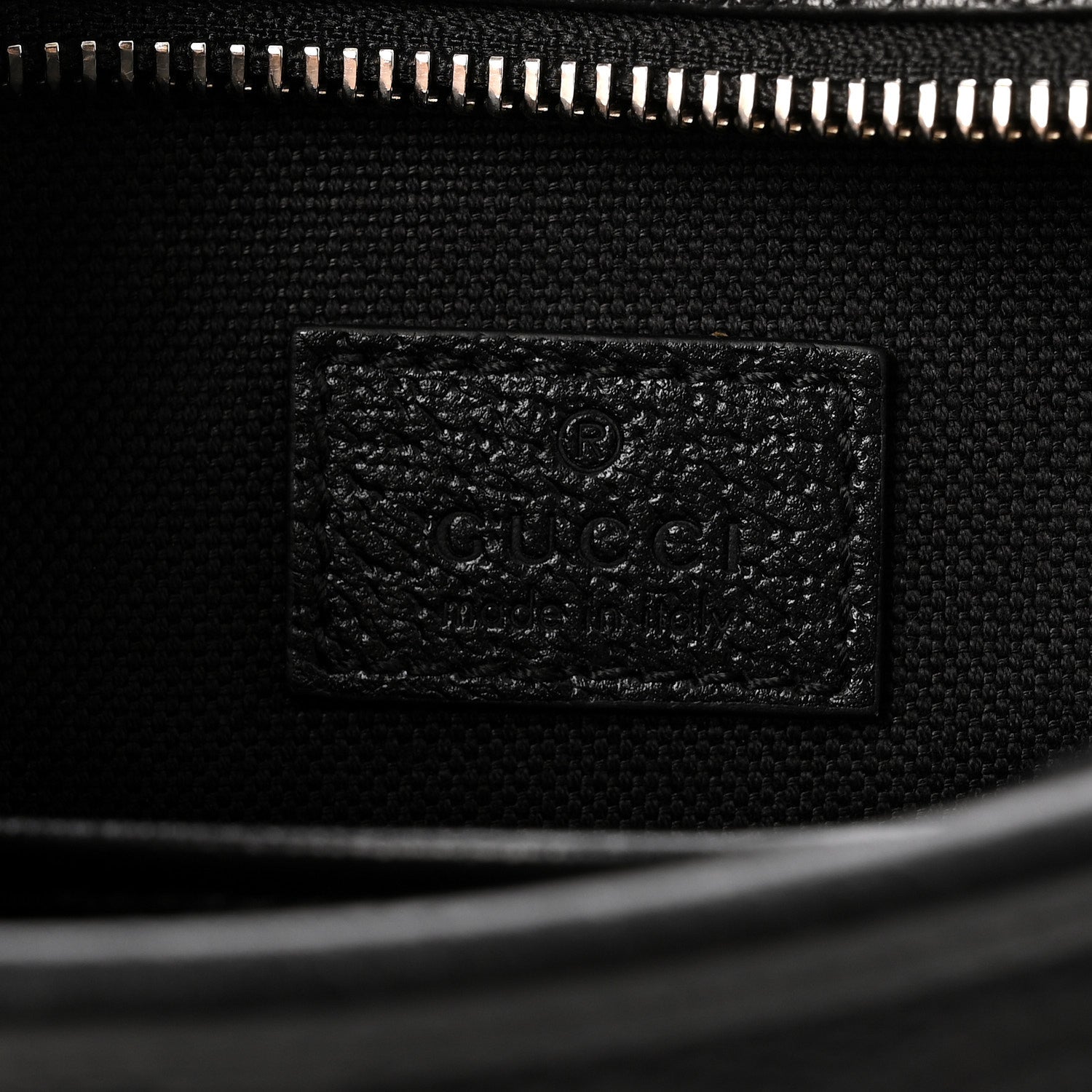 Gucci Monogram Jumbo GG Textured Dollar Calfskin Web Mini Crossbody Bag Black 6 of 13