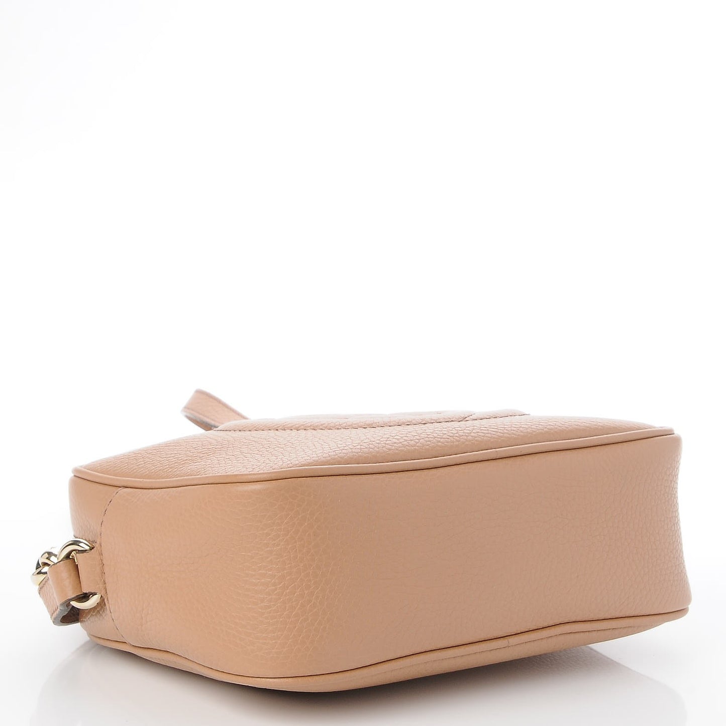 Pebbled Calfskin Small Soho Disco Bag Rose Beige