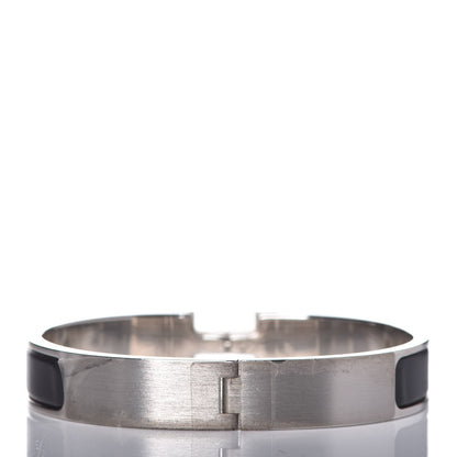 Hermes Matte Enamel Narrow Clic Clac HH Bracelet GM Black 3 of 5