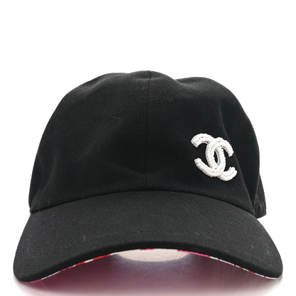 Chanel Cotton CC Cap Hat Black 3 of 8