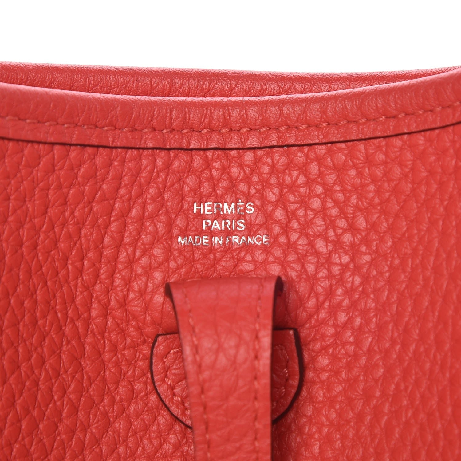 Hermes Taurillon Clemence Amazone Evelyne TPM Rouge Pivoine Rose Sakura 6 of 8