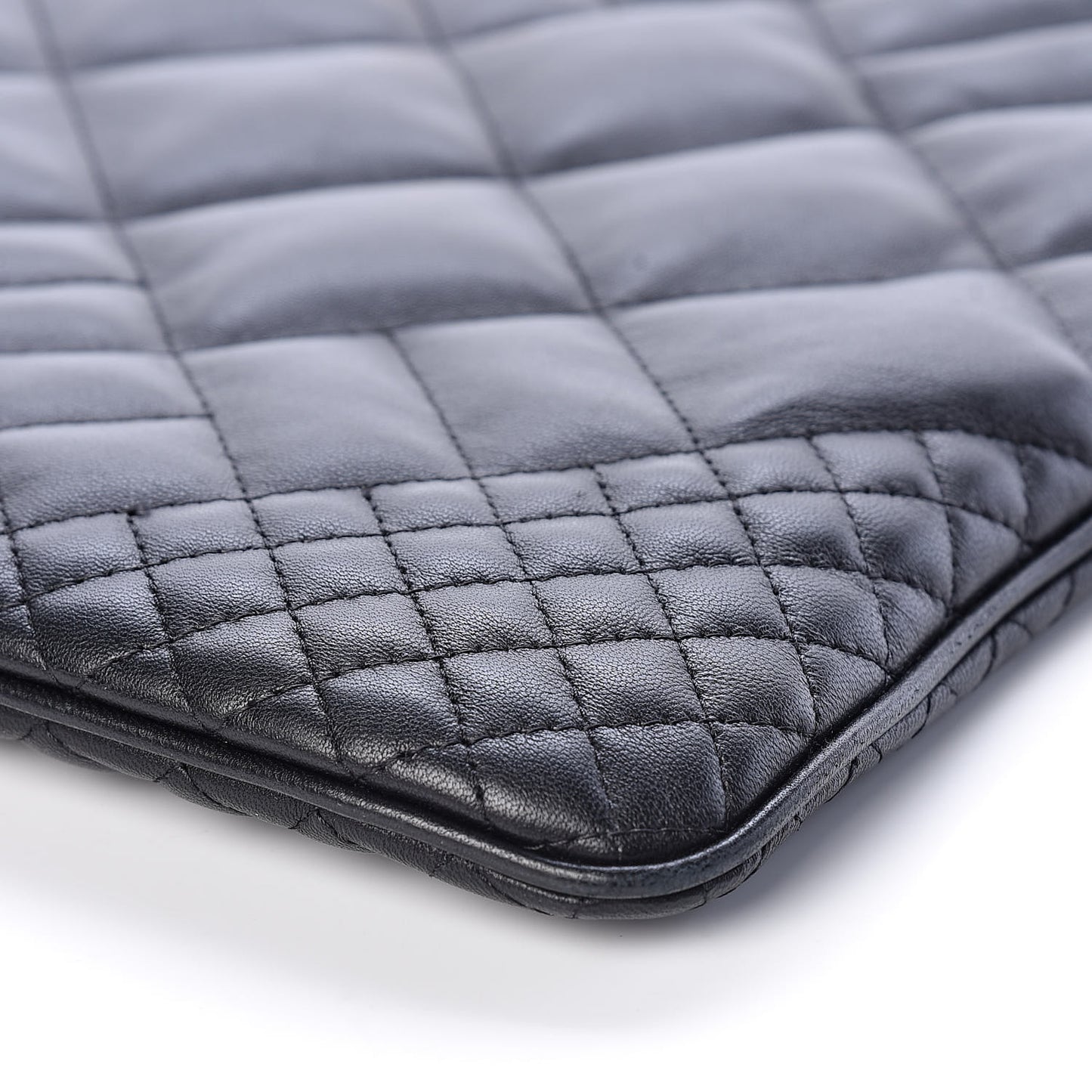 Nappa Quilted Icon Shoulder Bag Black