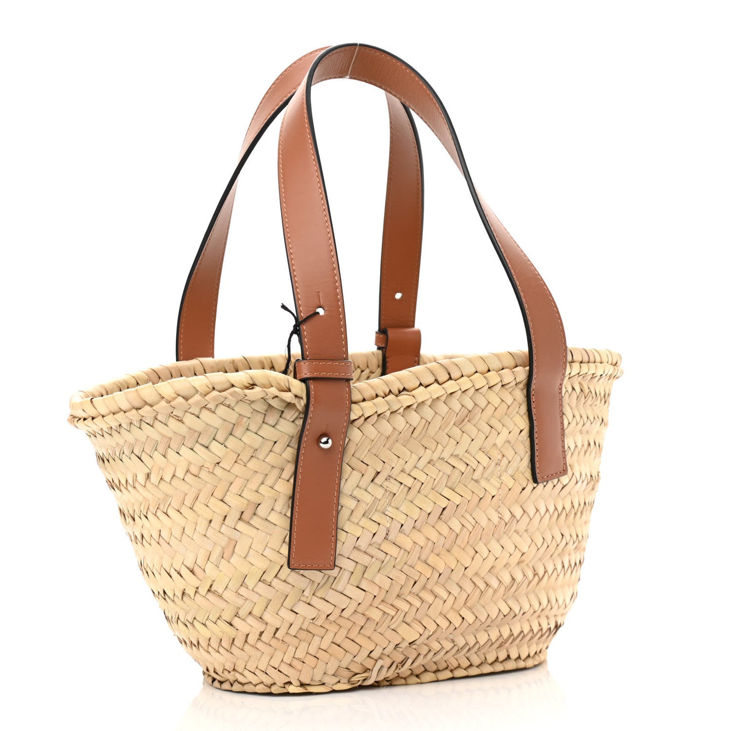 X MY NEIGHBOR TOTORO Raffia Dust Bunnies Basket Tote Bag Black Tan