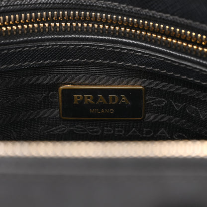 Prada Saffiano Small Galleria Double Zip Tote Black 11 of 35